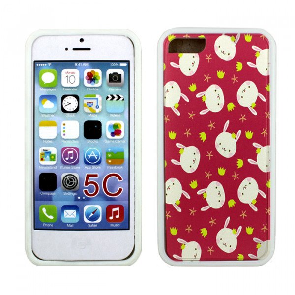 Wholesale iPhone 5C Gummy Design Case (Mini Bunny)